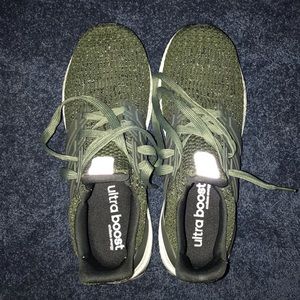 Adidas Ultraboost 3.0 size 10 men’s olive green